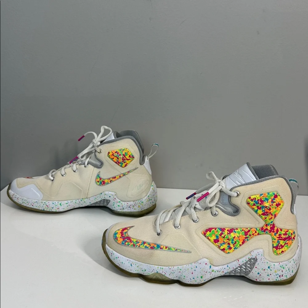 Nike Lebron James Fruity Pebbles Sneakers Size 7Y